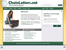 Tablet Screenshot of chainletters.net